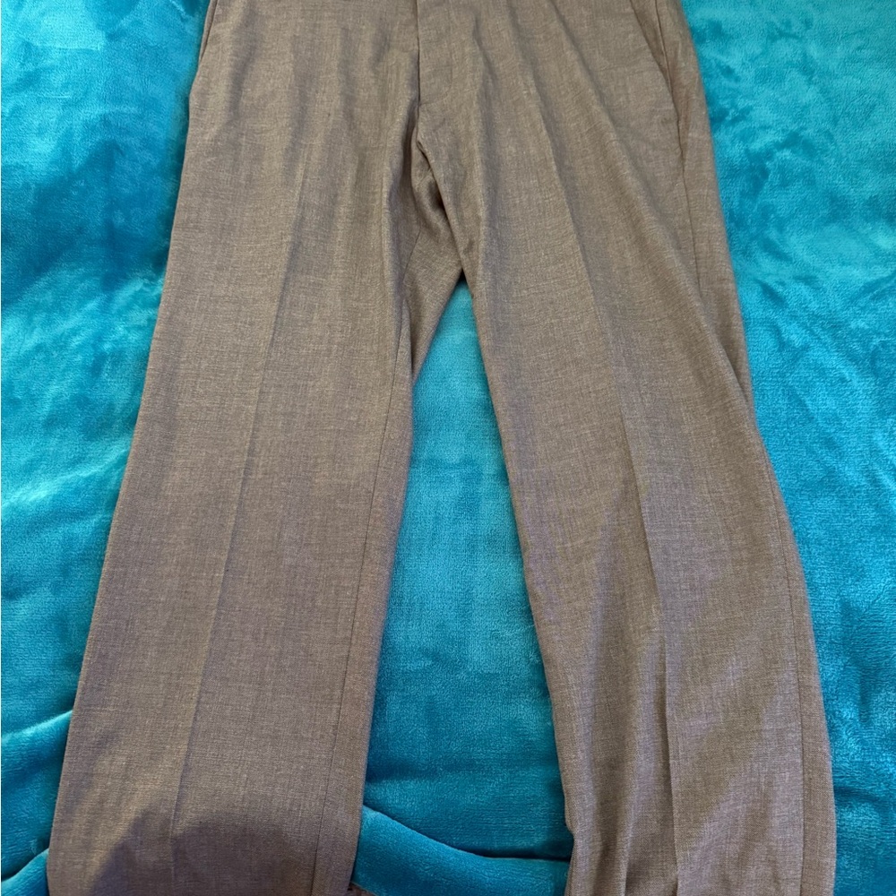 Kenneth Cole Gray Dress Pants Classic Straight-Leg